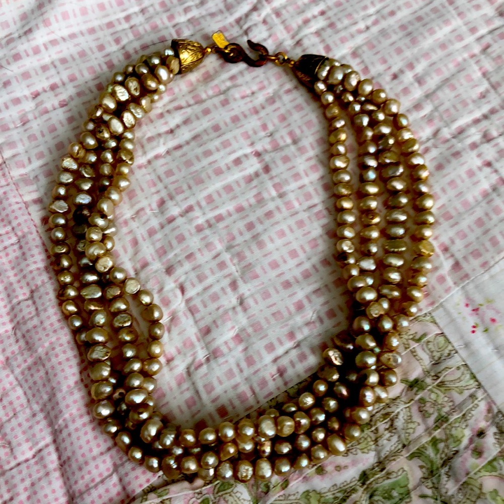 Kenneth J Lane Vintage Freshwater Necklace - image 1